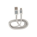 White/Gray USB Lightning Fashion Cable
